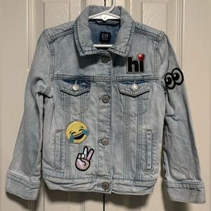 Gap Denim Girls Jean Jacket with Sequined Patches